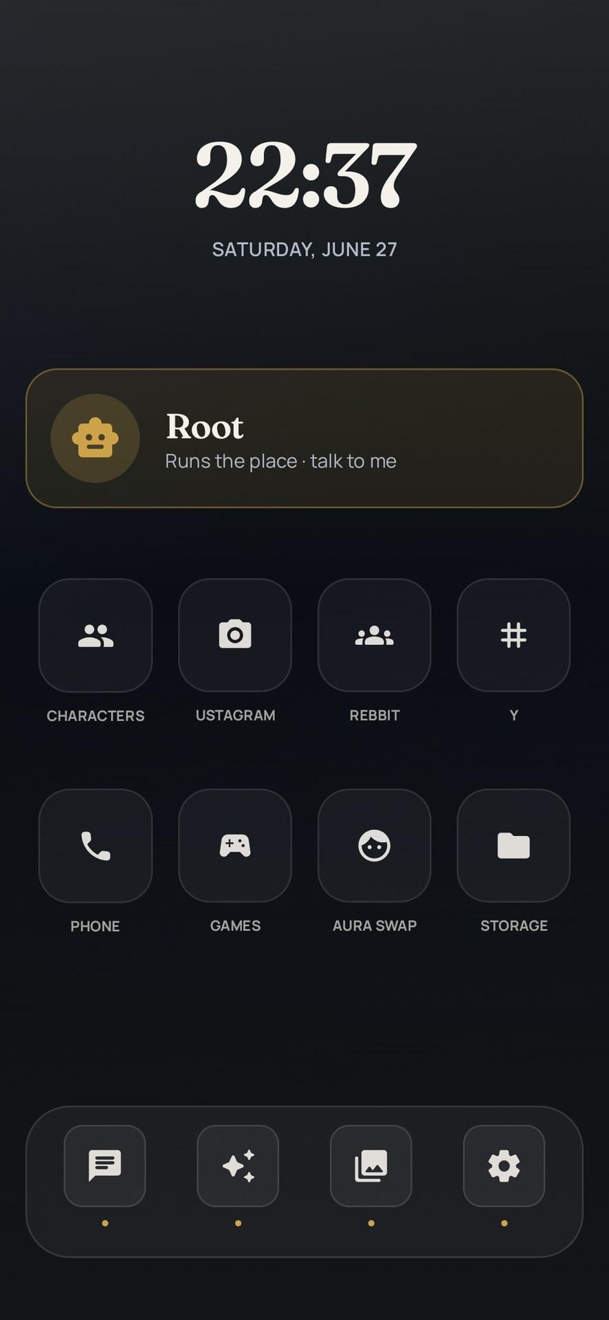 Home screen